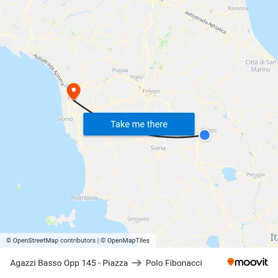 Lower Agazzi Opposite 145 - Square to Fibonacci Pole map