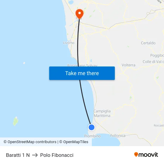 Baratti 1 N to Polo Fibonacci map