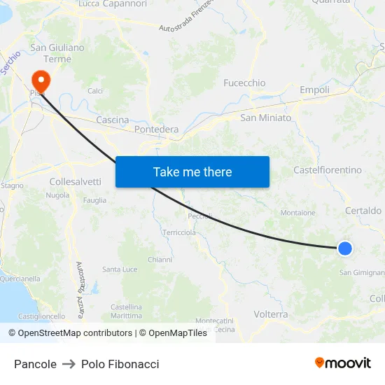 Pancole to Polo Fibonacci map