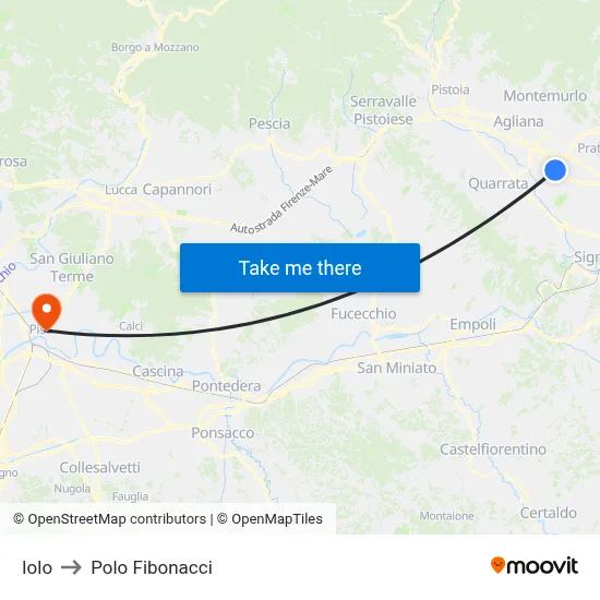 Iolo to Fibonacci Pole map