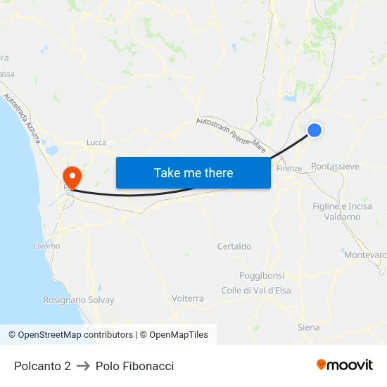 Polcanto 2 to Fibonacci Pole map