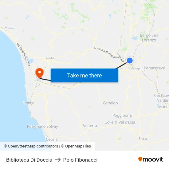 Doccia Library to Fibonacci Pole map