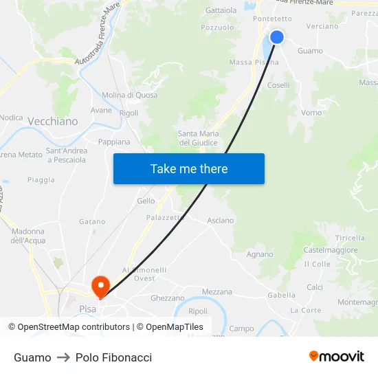 Guamo to Polo Fibonacci map