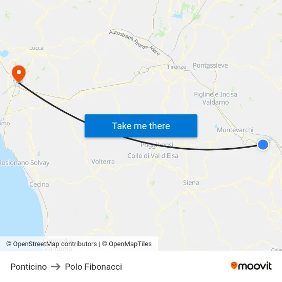 Ponticino to Polo Fibonacci map