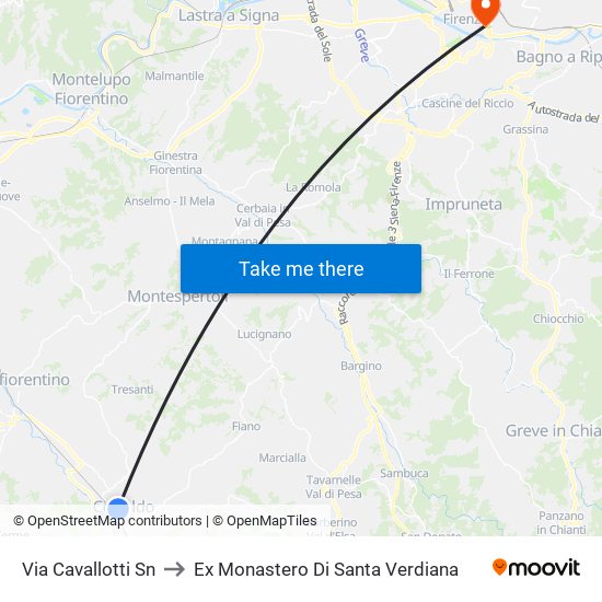 Via Cavallotti                     Sn to Ex Monastero Di Santa Verdiana map