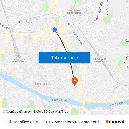 L. Il Magnifico Libertà to Ex Monastero Di Santa Verdiana map