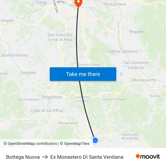 New Shop to Former Monastery of Santa Verdiana map