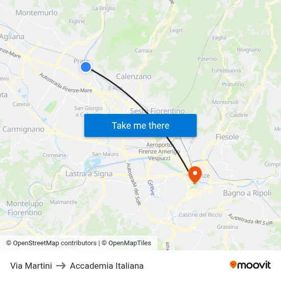 Martini Street to Italian Academy map
