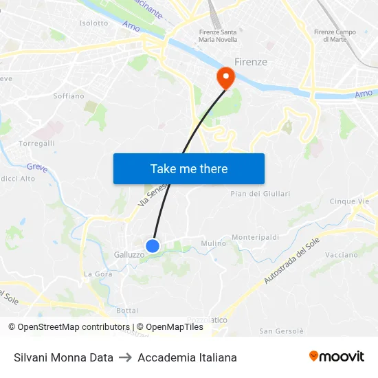 Silvani Monna Data to Italian Academy map