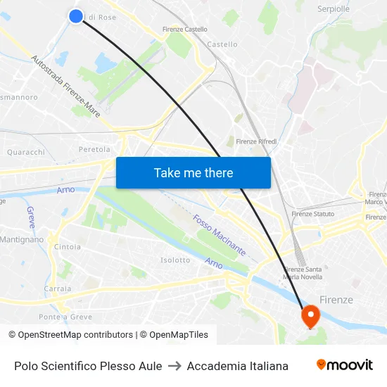 Scientific Campus Classroom Complex to Italian Academy map