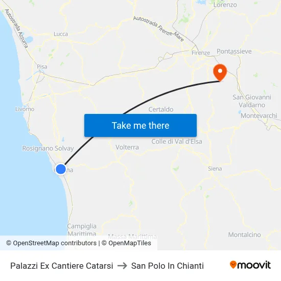 Palazzi Former Catarsi Shipyard to San Polo In Chianti map