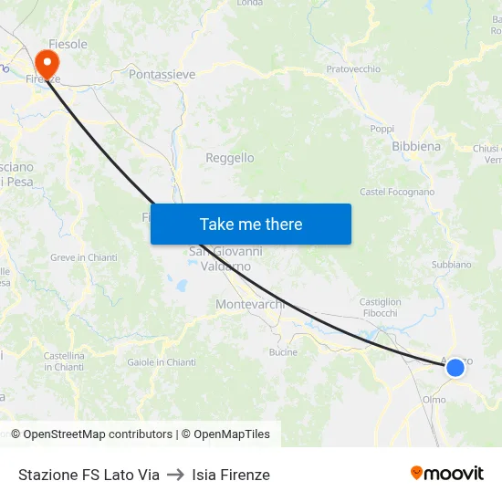 Railway Station Via Side to ISIA Florence map