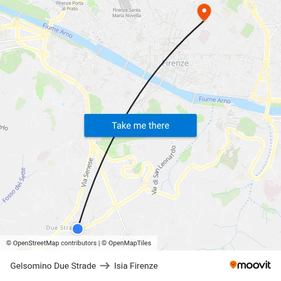 Gelsomino Two Roads to ISIA Florence map