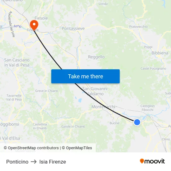 Little Bridge to ISIA Florence map
