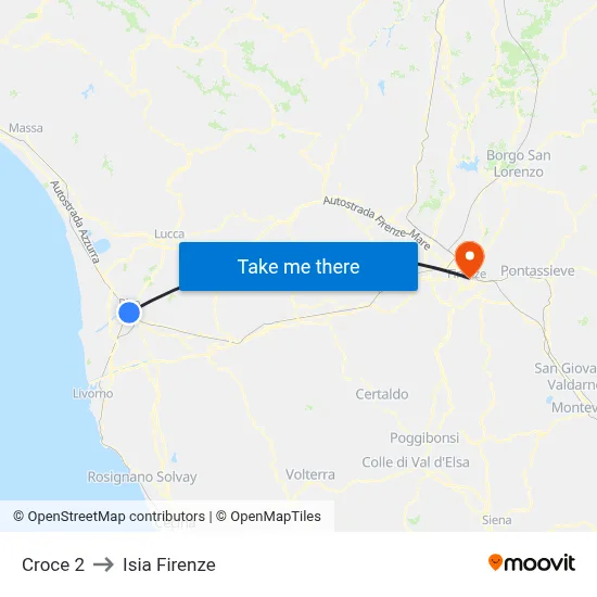 Cross 2 to ISIA Florence map