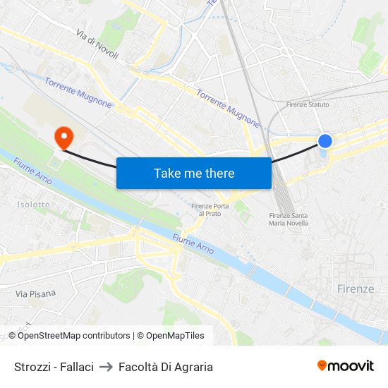 Strozzi - Fallaci to Facoltà Di Agraria map