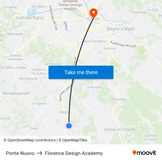 New Bridge to Florence Design Academy map