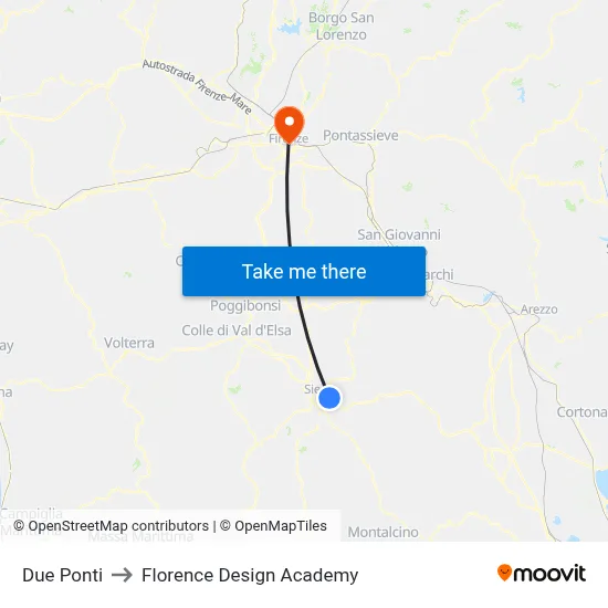 Two Bridges to Florence Design Academy map