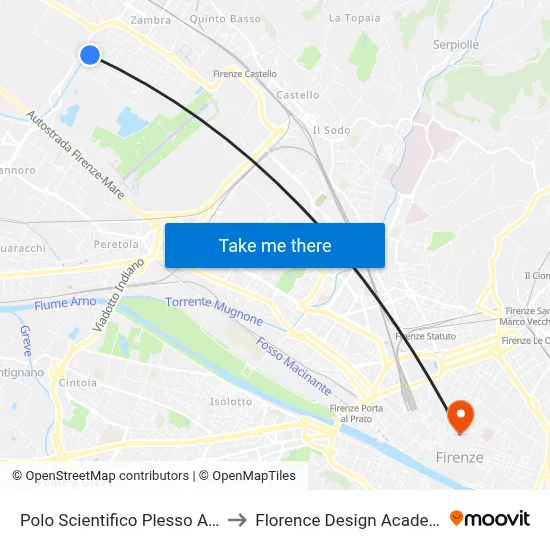 Scientific Campus Classroom Complex to Florence Design Academy map