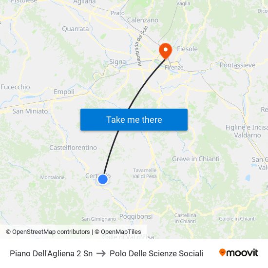 Piano Dell'Agliena 2               Sn to Polo Delle Scienze Sociali map