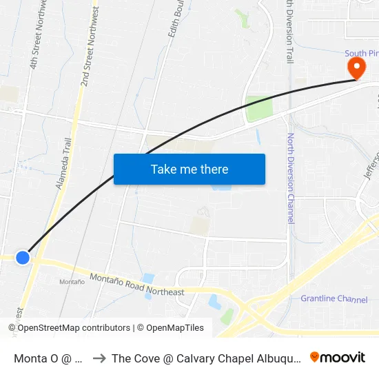 Monta O @ 2nd to The Cove @ Calvary Chapel Albuquerque map