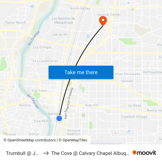 Trumbull @ Jesus to The Cove @ Calvary Chapel Albuquerque map