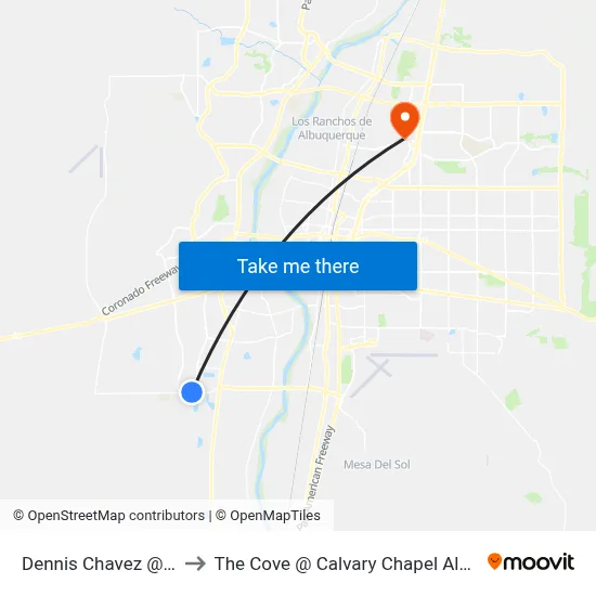 Dennis Chavez @ Unser to The Cove @ Calvary Chapel Albuquerque map