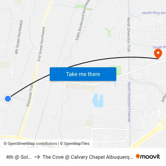 4th @ Solar to The Cove @ Calvary Chapel Albuquerque map