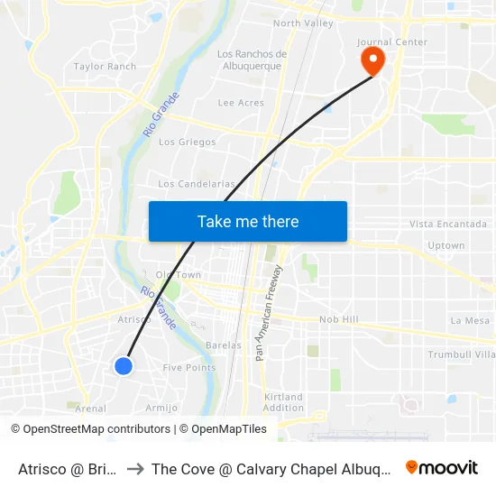 Atrisco @ Bridge to The Cove @ Calvary Chapel Albuquerque map