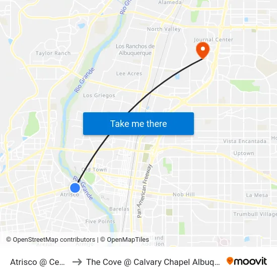 Atrisco @ Central to The Cove @ Calvary Chapel Albuquerque map