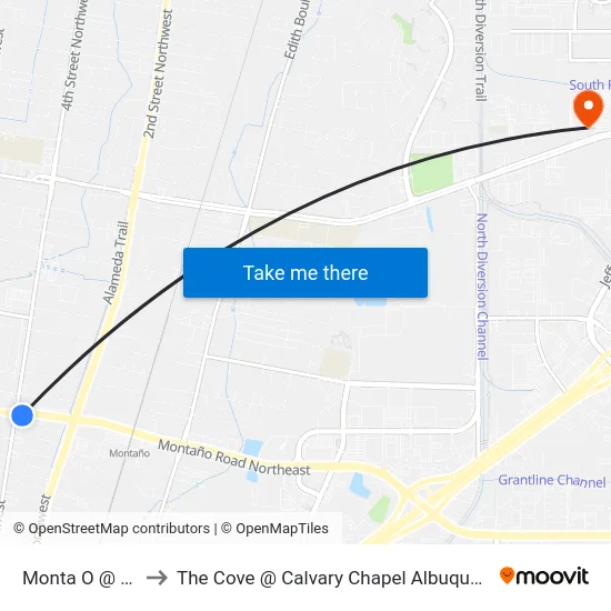 Monta O @ 4th to The Cove @ Calvary Chapel Albuquerque map
