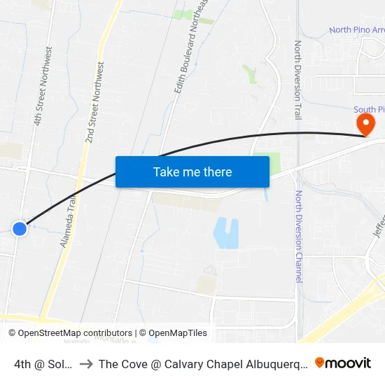 4th @ Solar to The Cove @ Calvary Chapel Albuquerque map