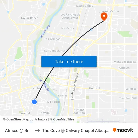 Atrisco @ Bridge to The Cove @ Calvary Chapel Albuquerque map