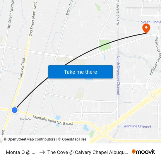 Monta O @ 2nd to The Cove @ Calvary Chapel Albuquerque map