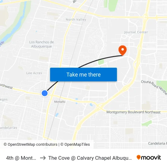 4th @ Monta O to The Cove @ Calvary Chapel Albuquerque map