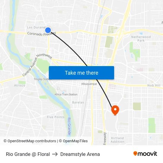 Rio Grande @ Floral to Dreamstyle Arena map