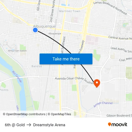6th @ Gold to Dreamstyle Arena map