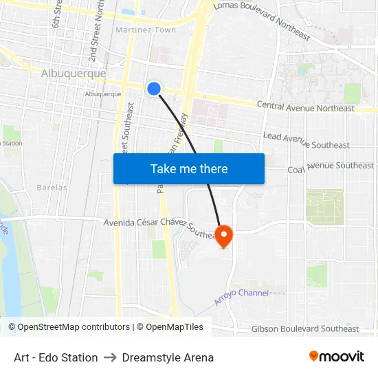 Art - Edo Station to Dreamstyle Arena map