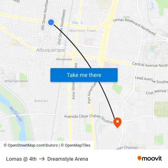 Lomas @ 4th to Dreamstyle Arena map