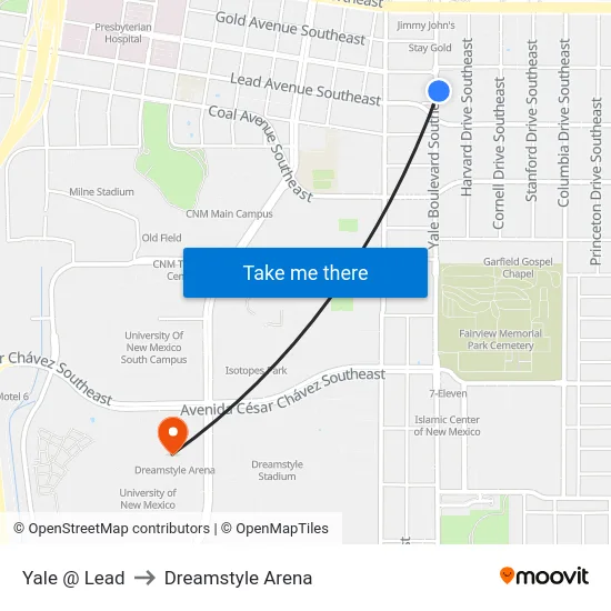 Yale @ Lead to Dreamstyle Arena map