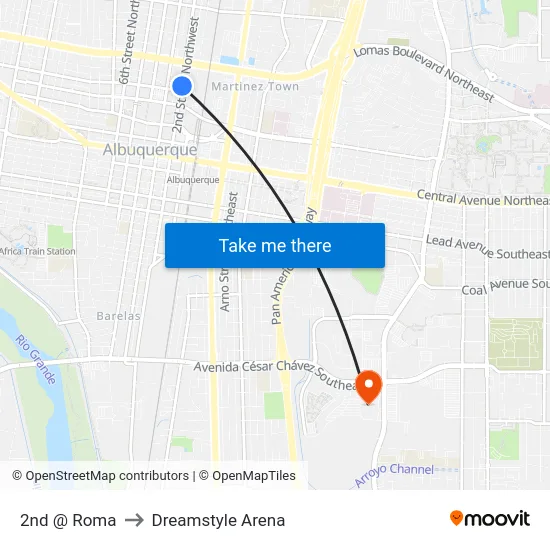 2nd @ Roma to Dreamstyle Arena map