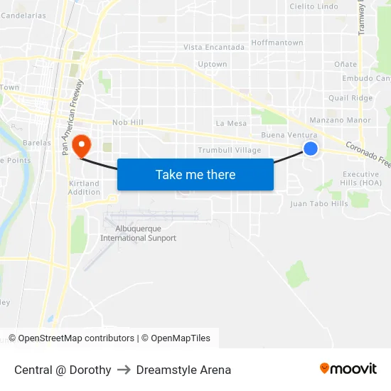 Central @ Dorothy to Dreamstyle Arena map