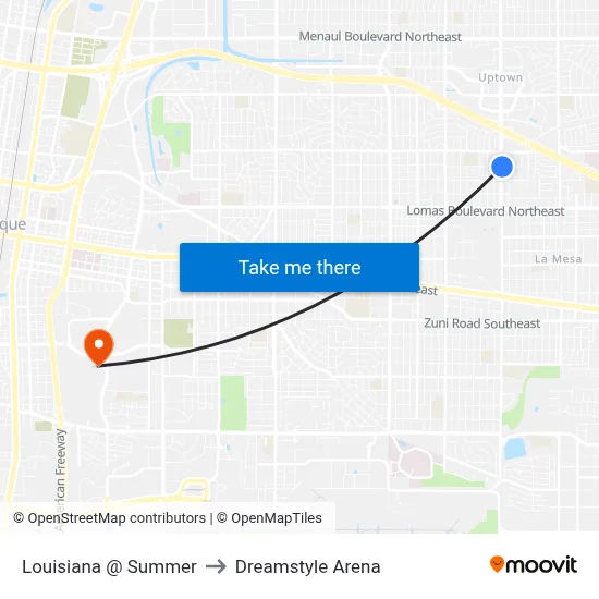 Louisiana @ Summer to Dreamstyle Arena map