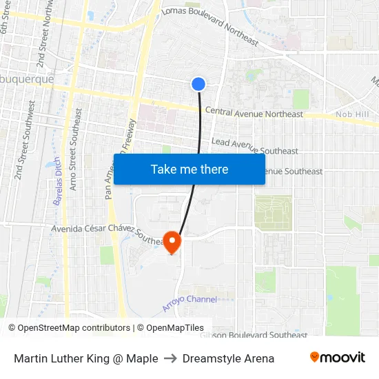 Martin Luther King @ Maple to Dreamstyle Arena map