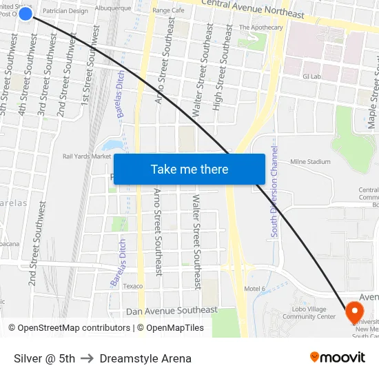 Silver @ 5th to Dreamstyle Arena map