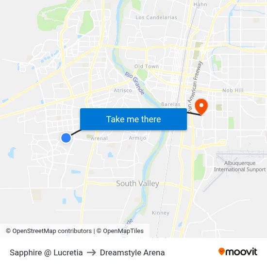 Sapphire @ Lucretia to Dreamstyle Arena map