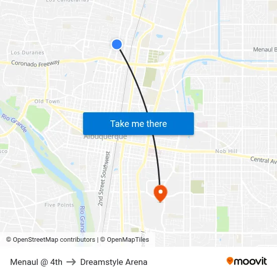 Menaul @ 4th to Dreamstyle Arena map