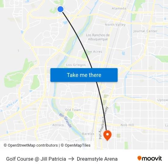 Golf Course @ Jill Patricia to Dreamstyle Arena map