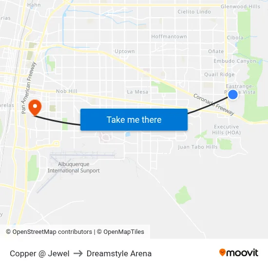 Copper @ Jewel to Dreamstyle Arena map