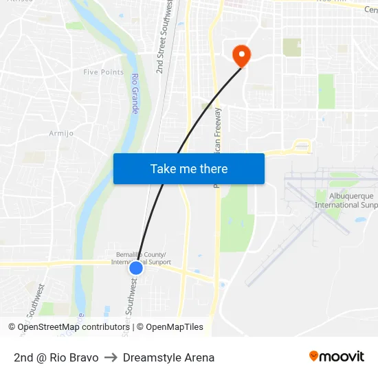 2nd @ Rio Bravo to Dreamstyle Arena map